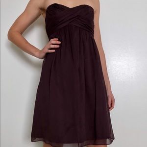 Jcrew strapless chiffon dress size 2